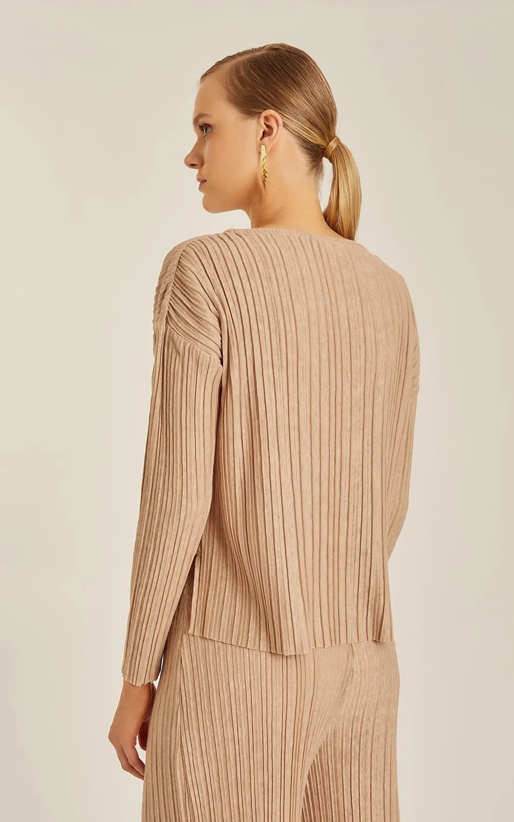 Pleated Rafia Blouse