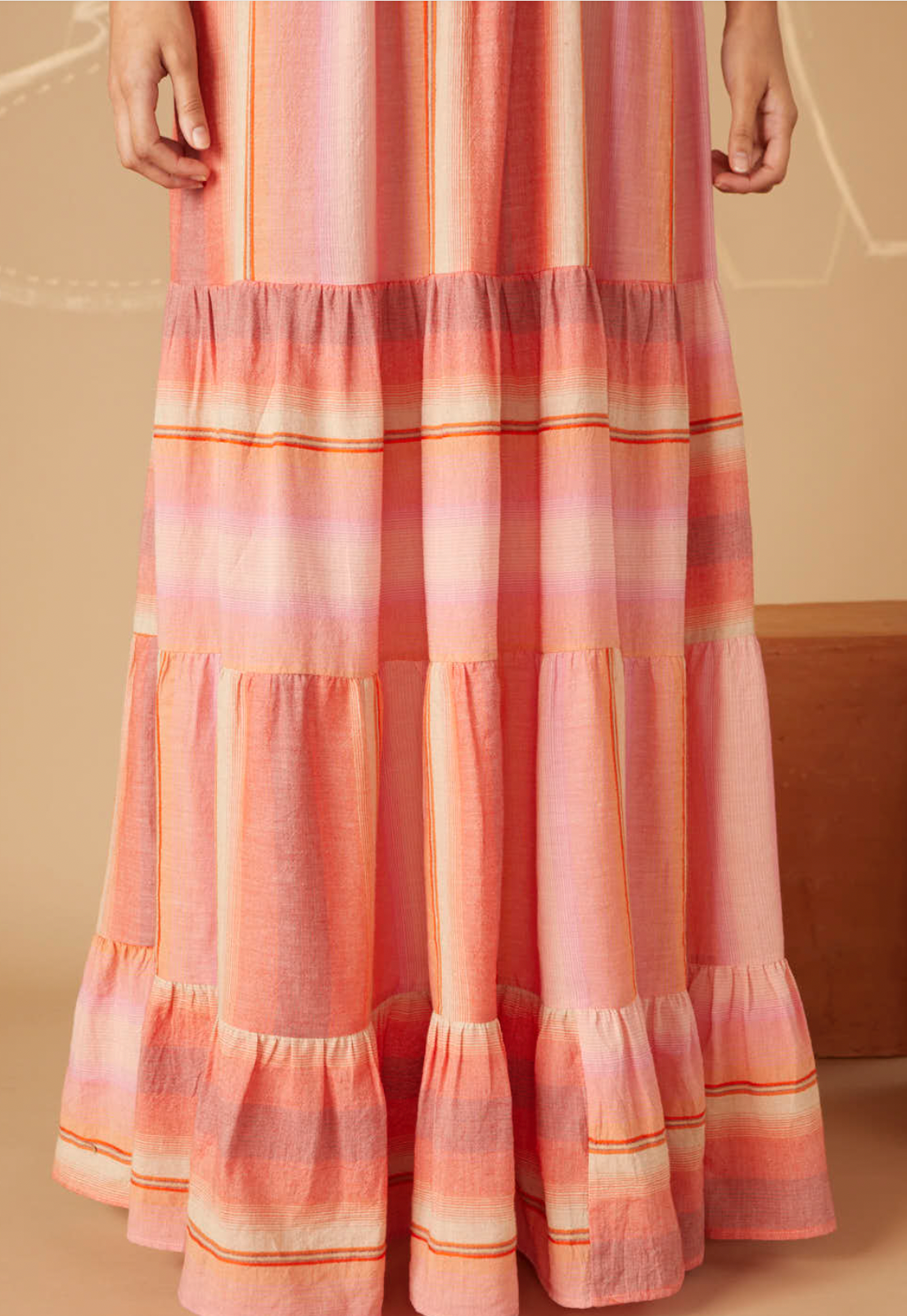 Morgana Stripes Patterns Maxi Dress