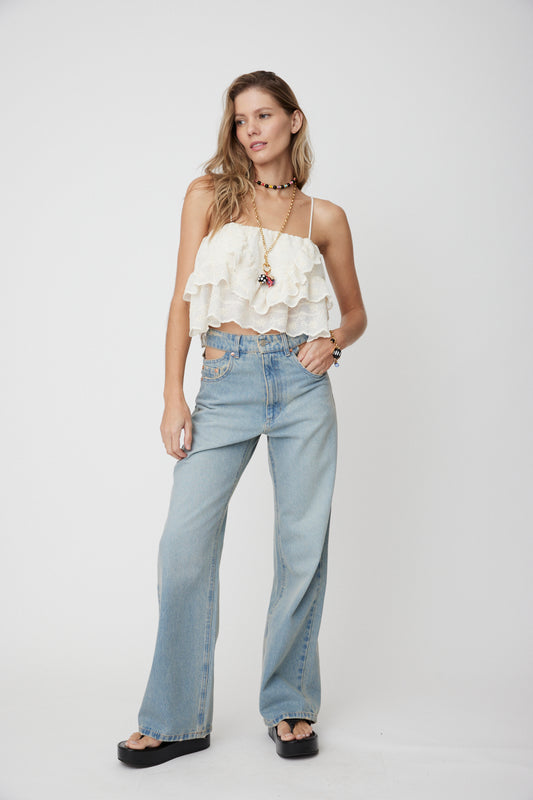 Cut-Out Jeans