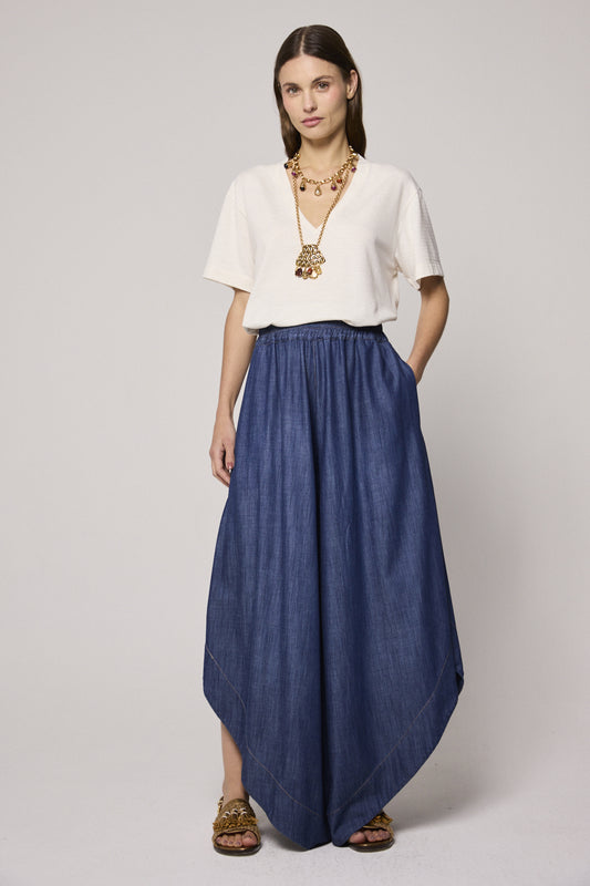 Tencel Skirt Pants