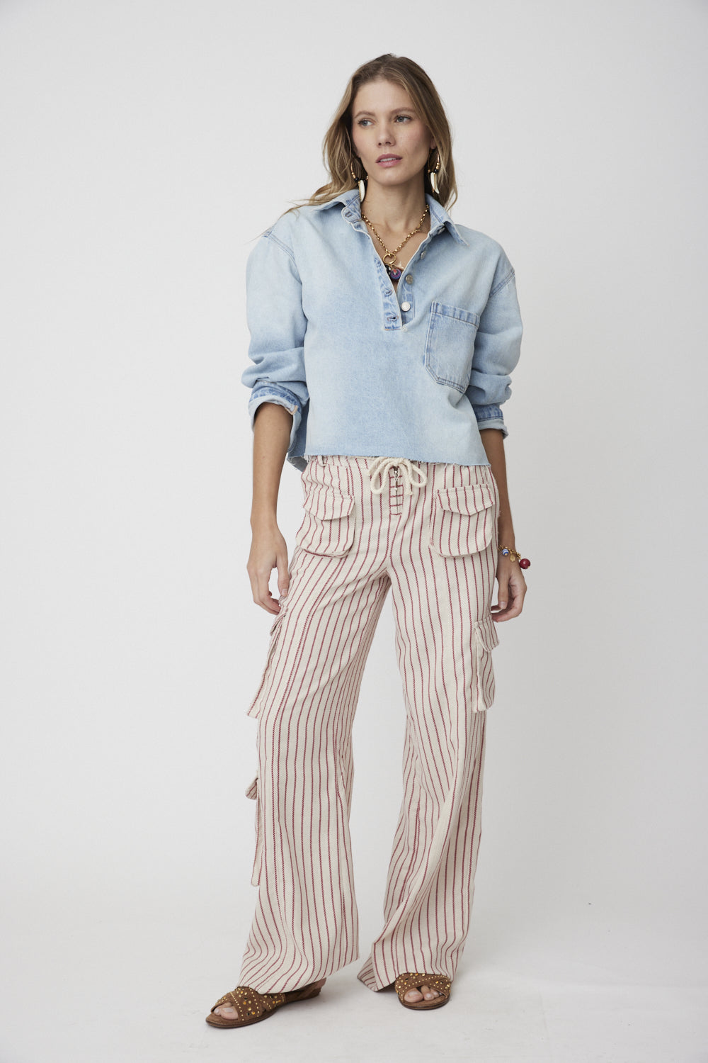 Andaluz Cropped Jeans Shirt