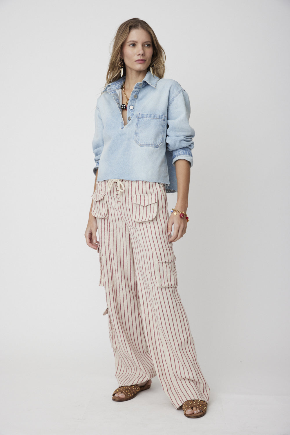 Andaluz Cropped Jeans Shirt