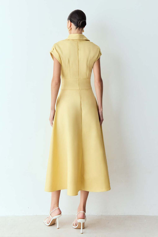 Cos Largo Midi Dress Zen
