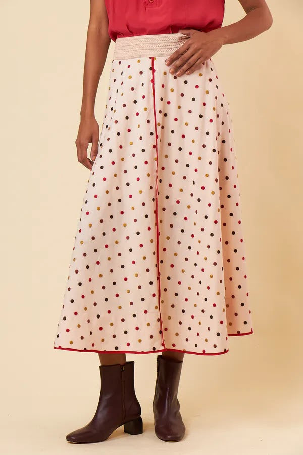 Amabel Polka Dot Midi Skirt