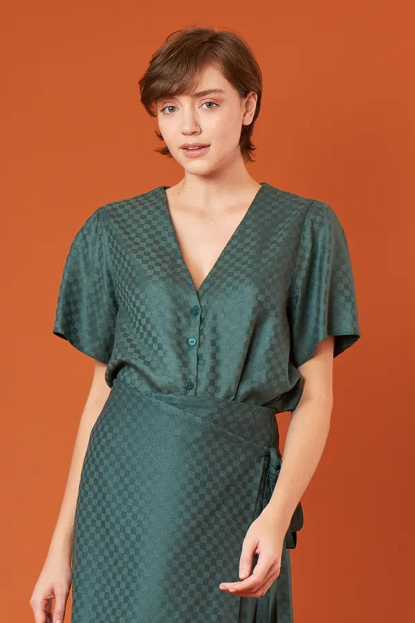 Marialva Checkered Blouse
