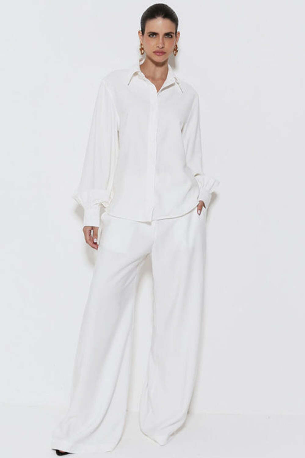 Gathered Sleeves Shirt