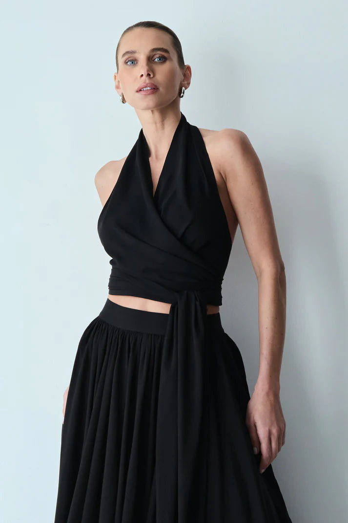 Halter Crossover Top