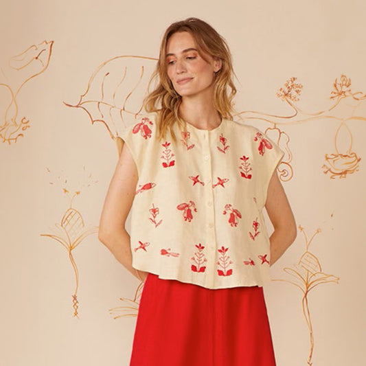 Agata Embroidered Blouse