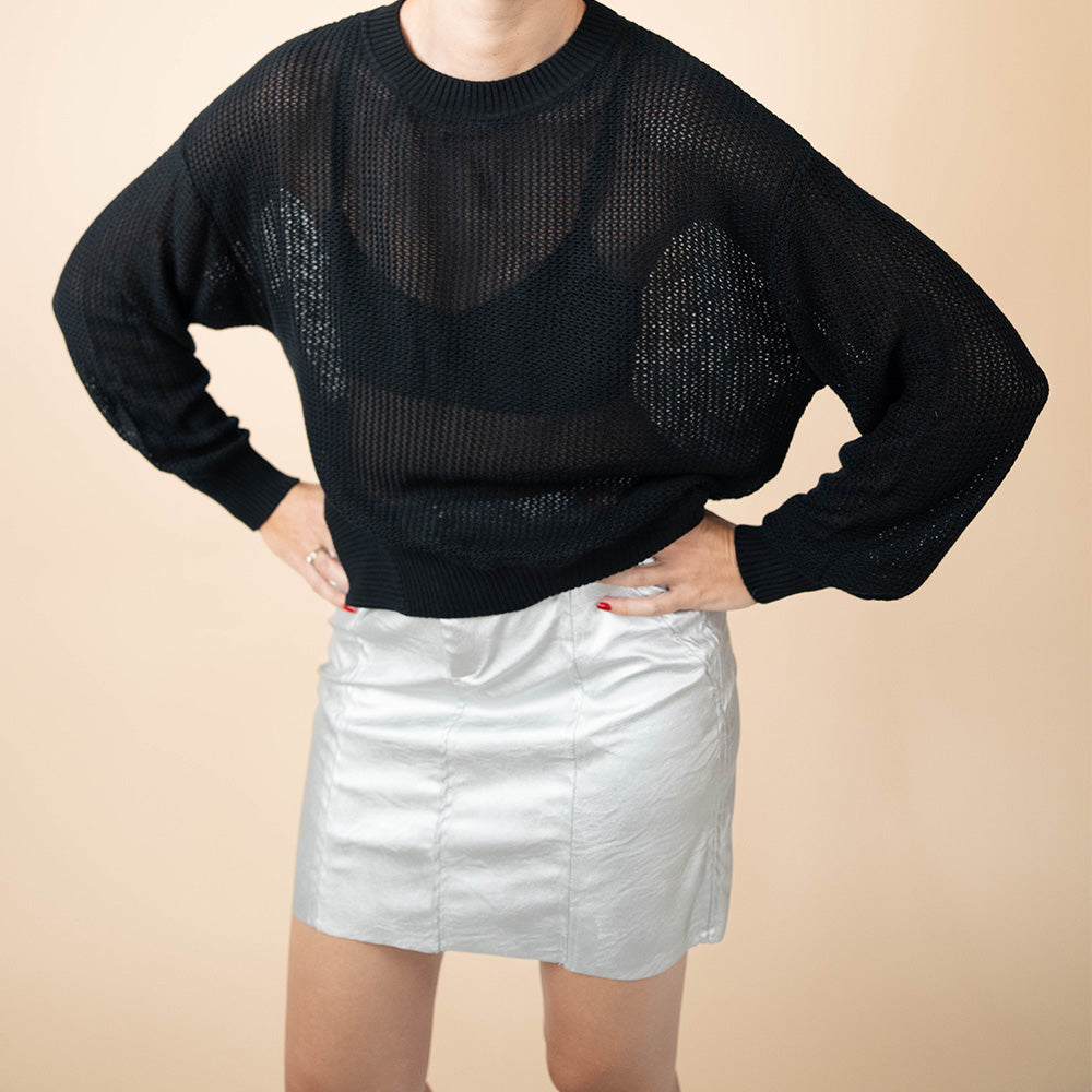 Assimetrico Knitted Blouse Sleeves