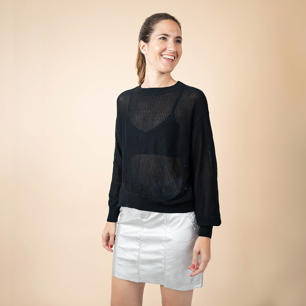 Assimetrico Knitted Blouse Front