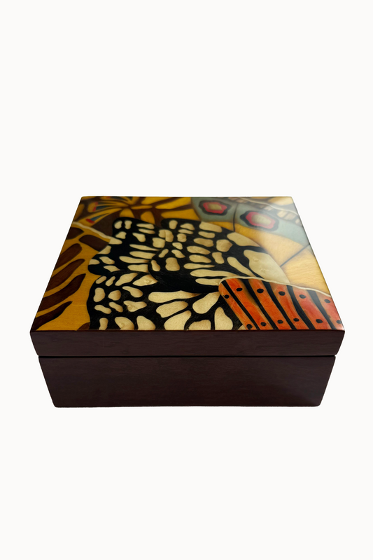 Marquetry Butterfly Box