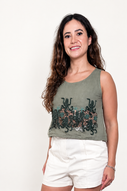 Hatutu Richelieu Blouse