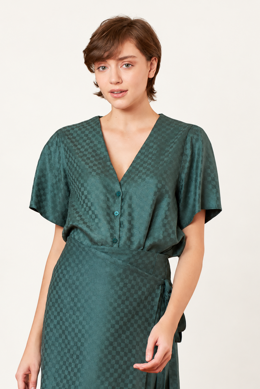 Marialva Checkered Blouse