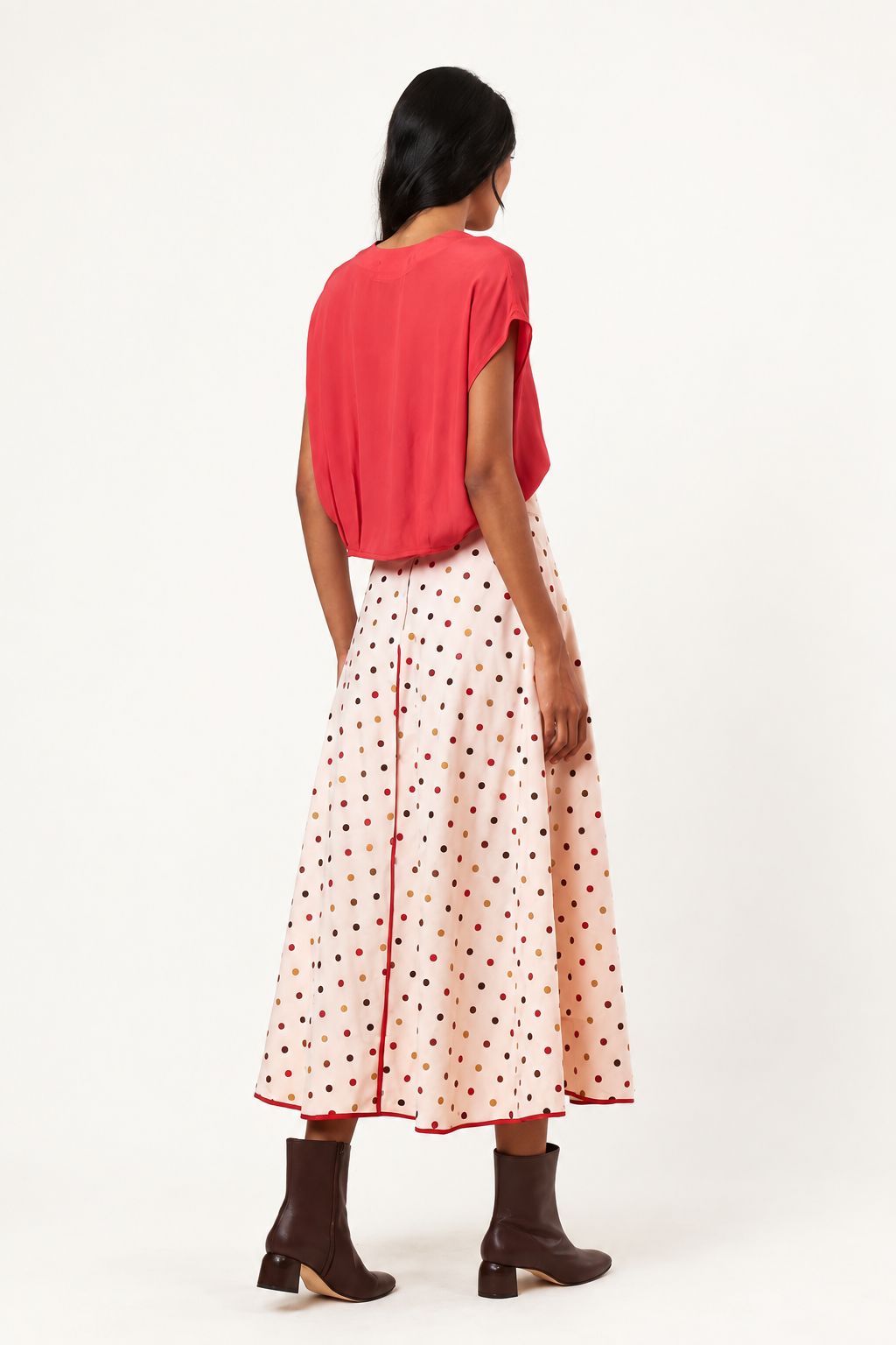 Amabel Polka Dot Midi Skirt