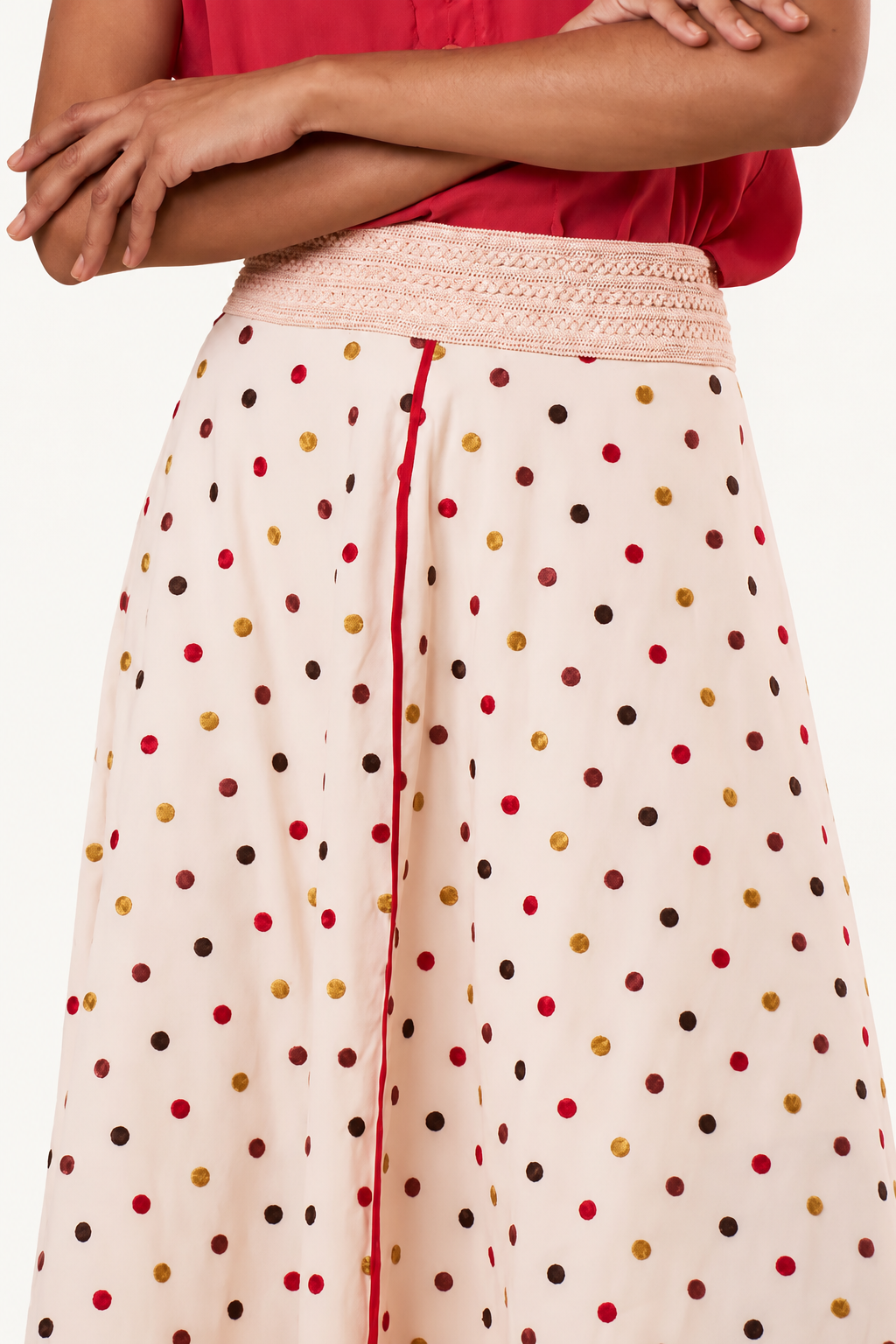 Amabel Polka Dot Midi Skirt