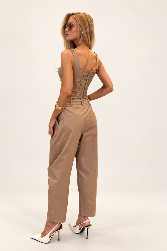 Baggy Structured Pants