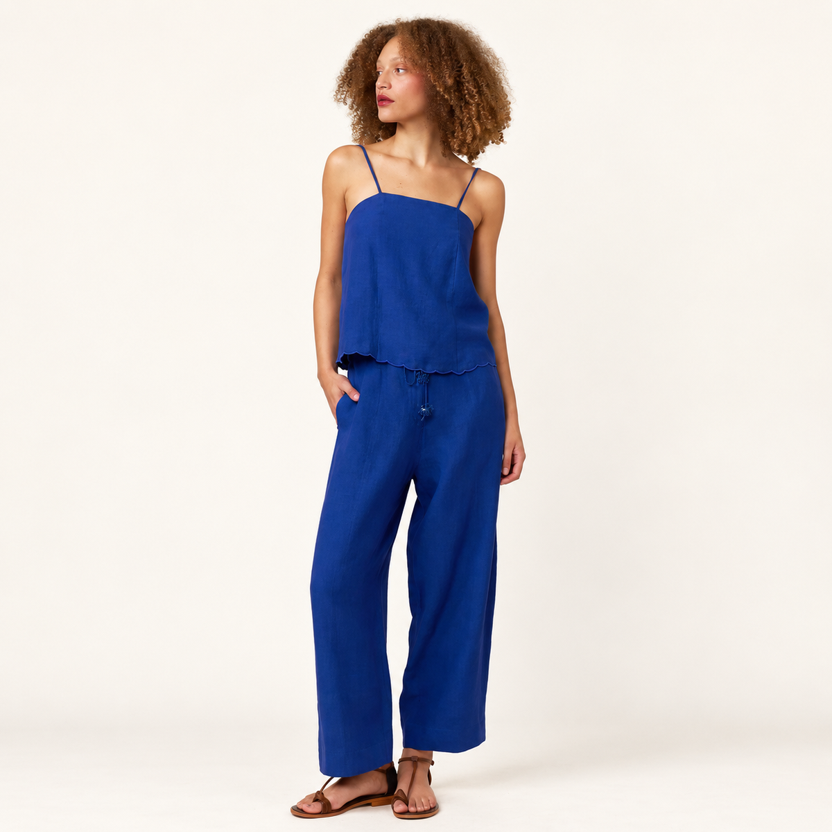 Lina Scalloped Blouse