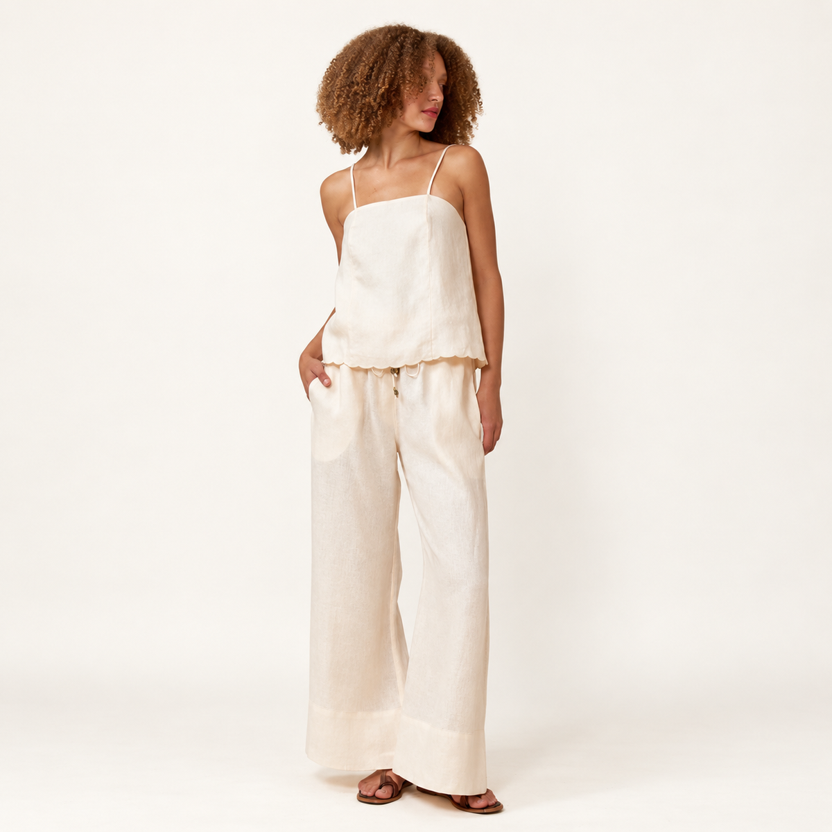 Lina Scalloped Blouse