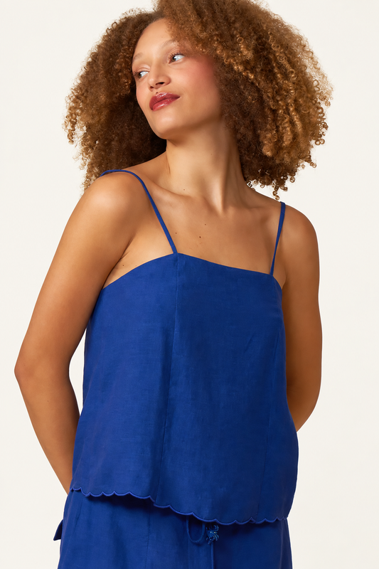 Lina Scalloped Blouse