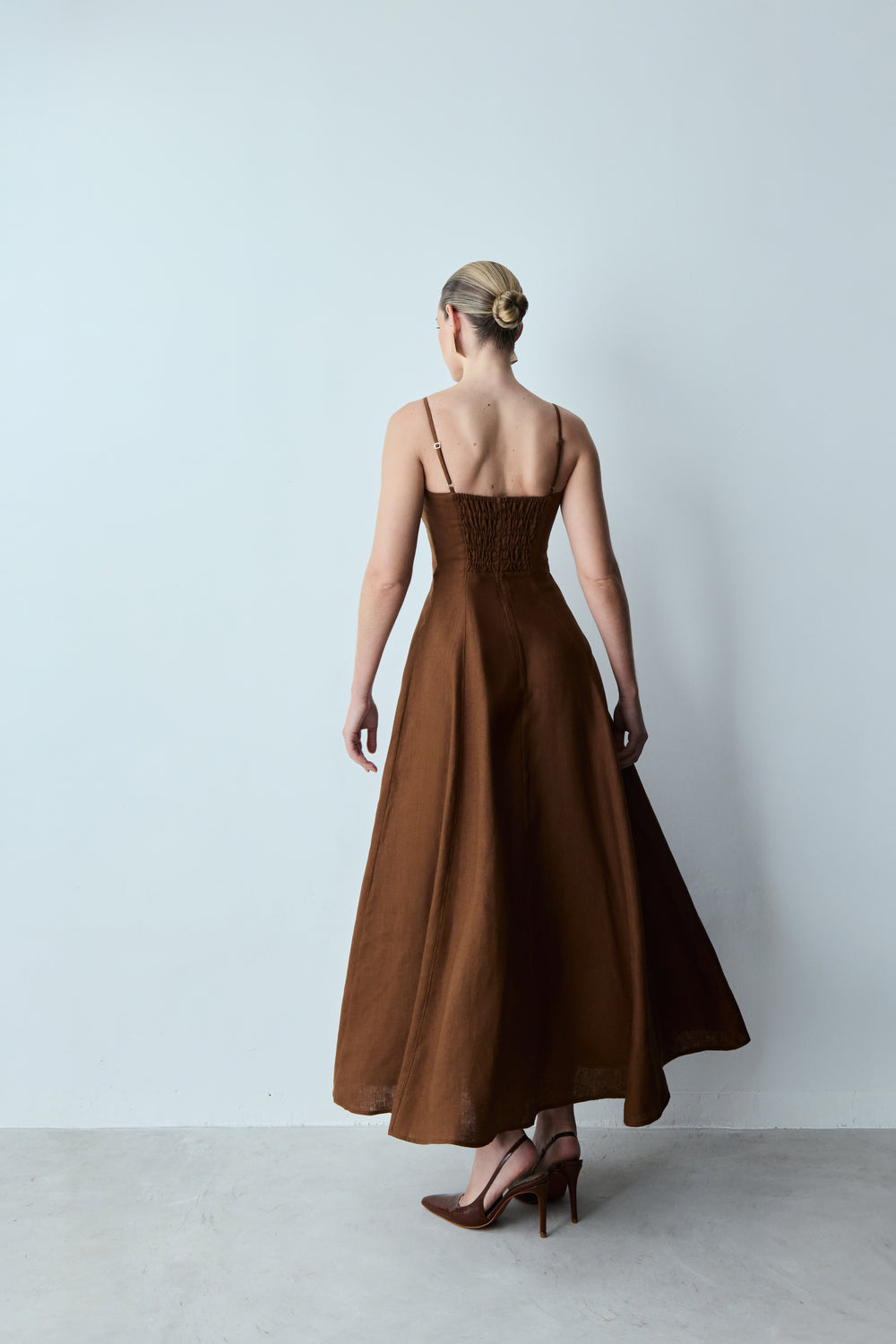 Pespontos Midi Dress