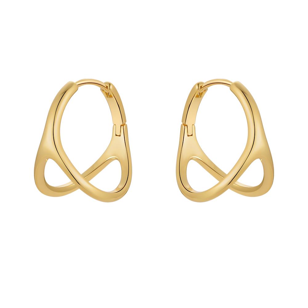 Cross - link Mini Hoop Earring