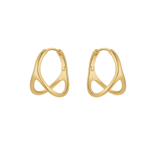 Cross - link Mini Hoop Earring