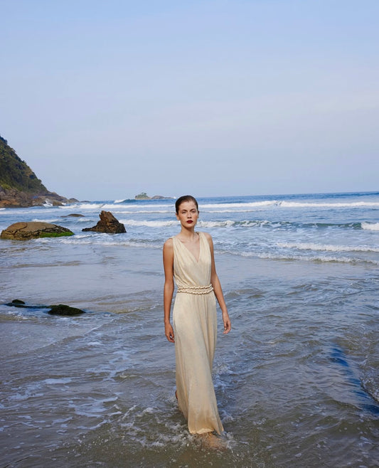 Golden Maxi Dress