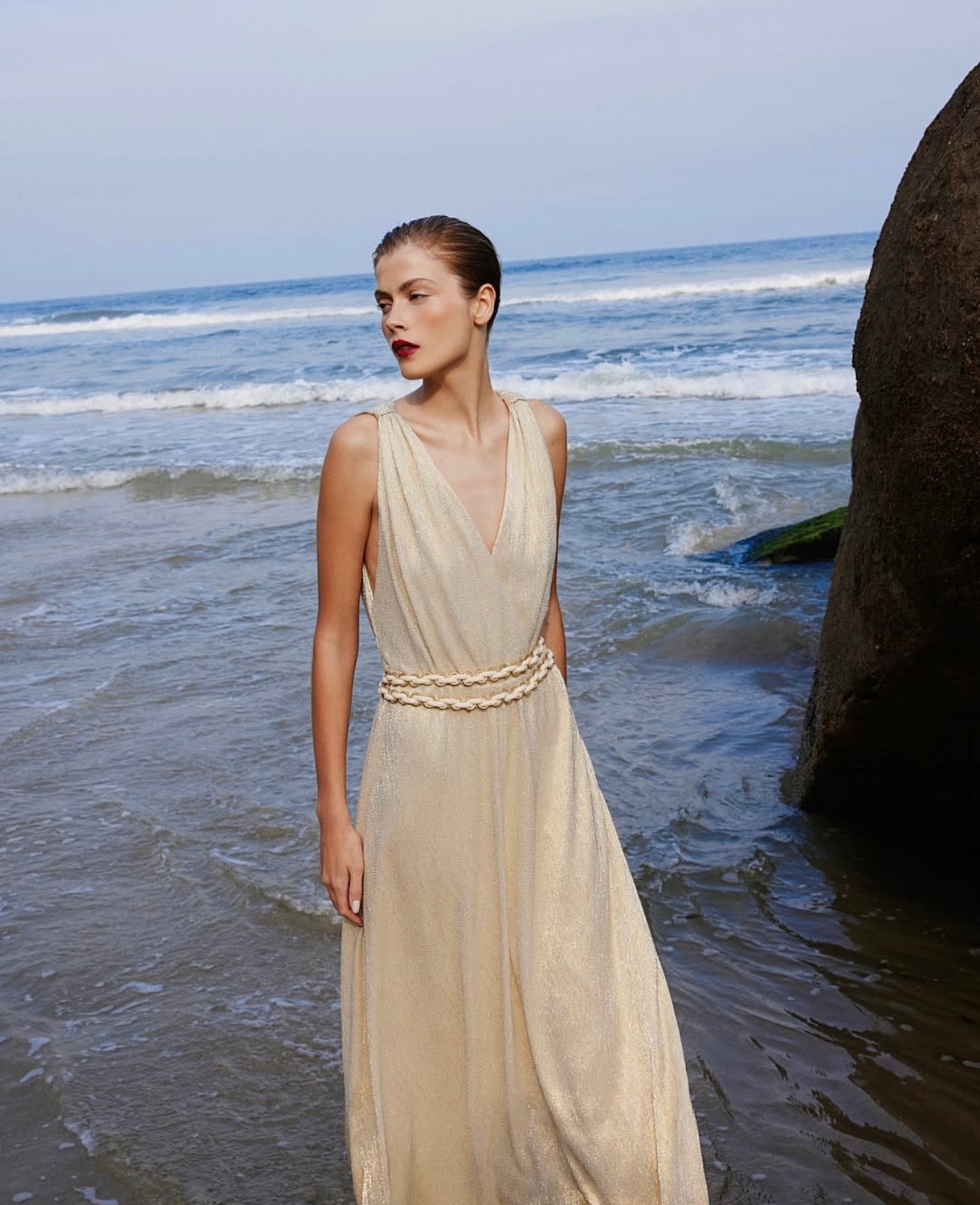 Golden Maxi Dress