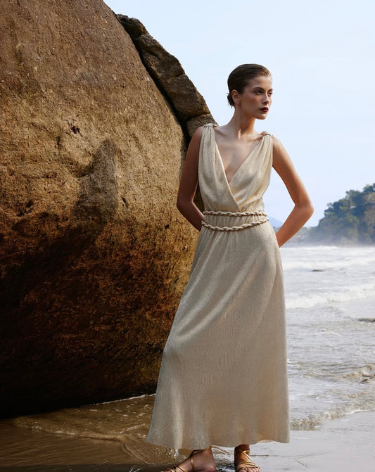 Golden Maxi Dress