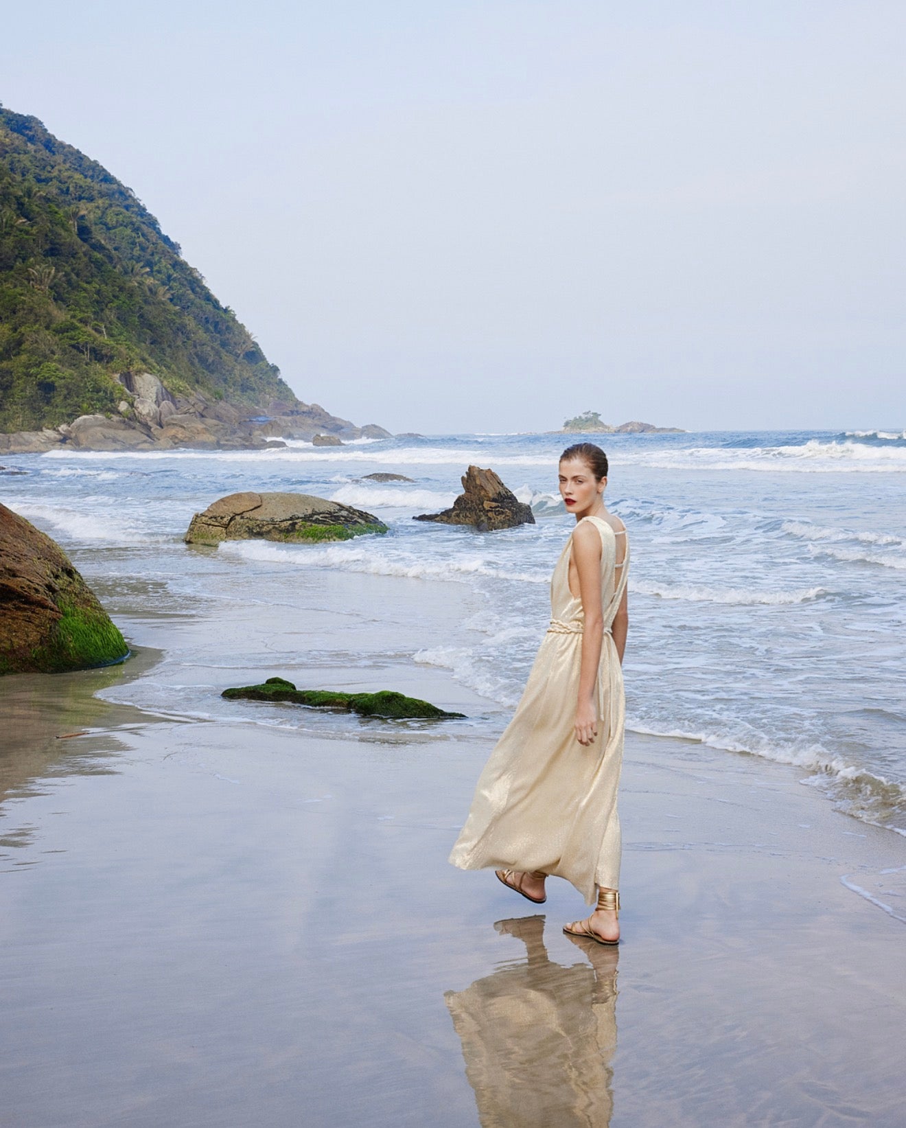 Golden Maxi Dress