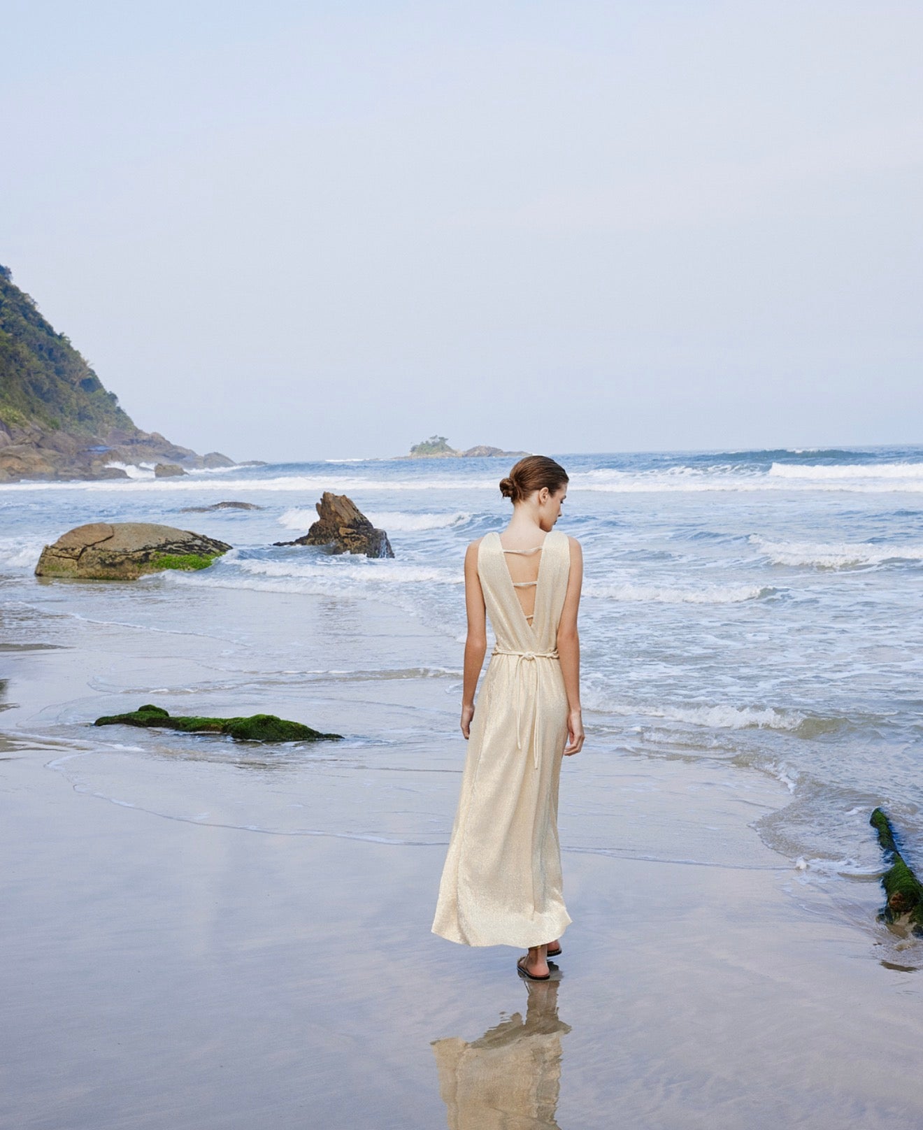 Golden Maxi Dress