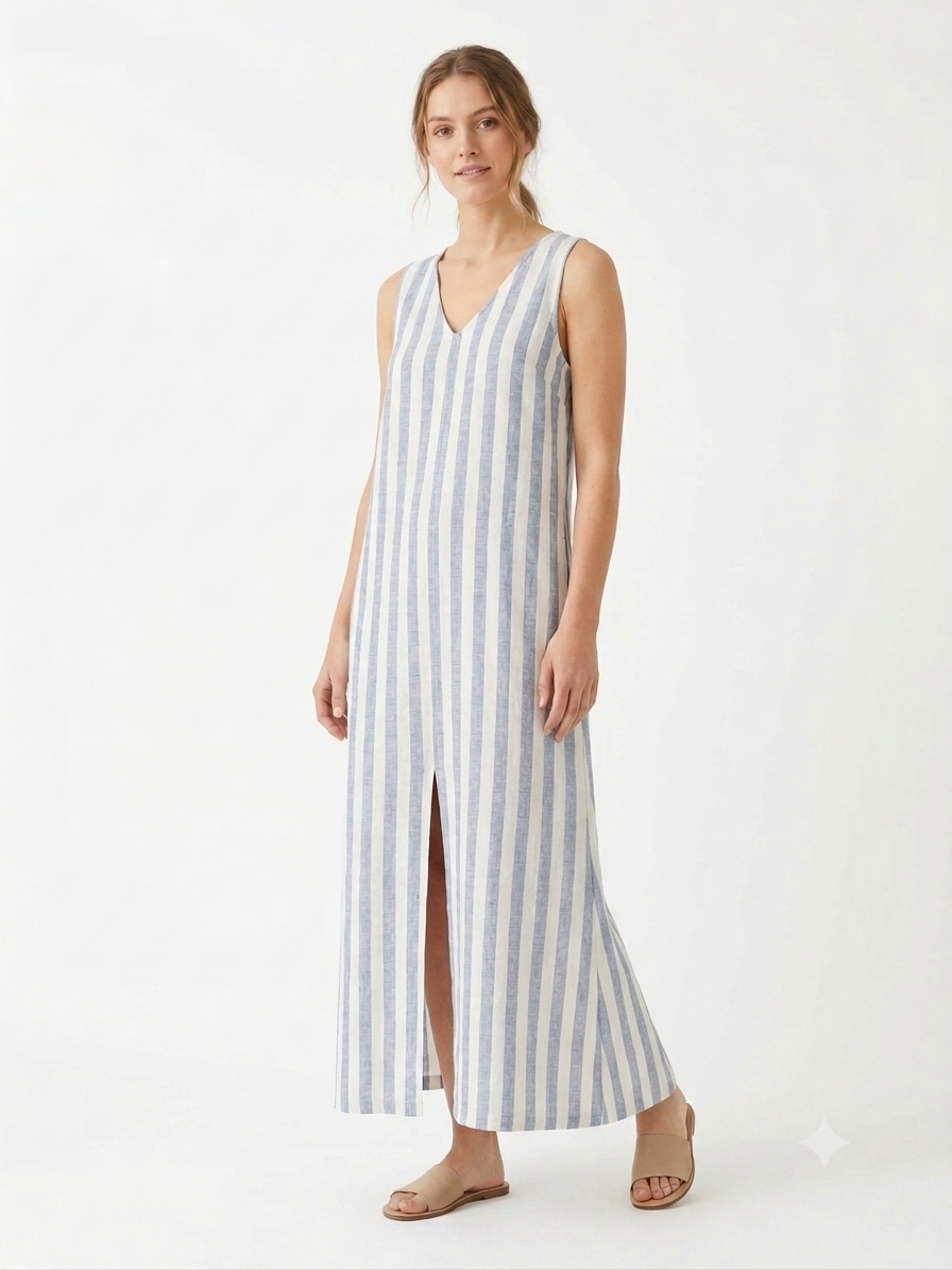 Breeze Striped Maxi Dress