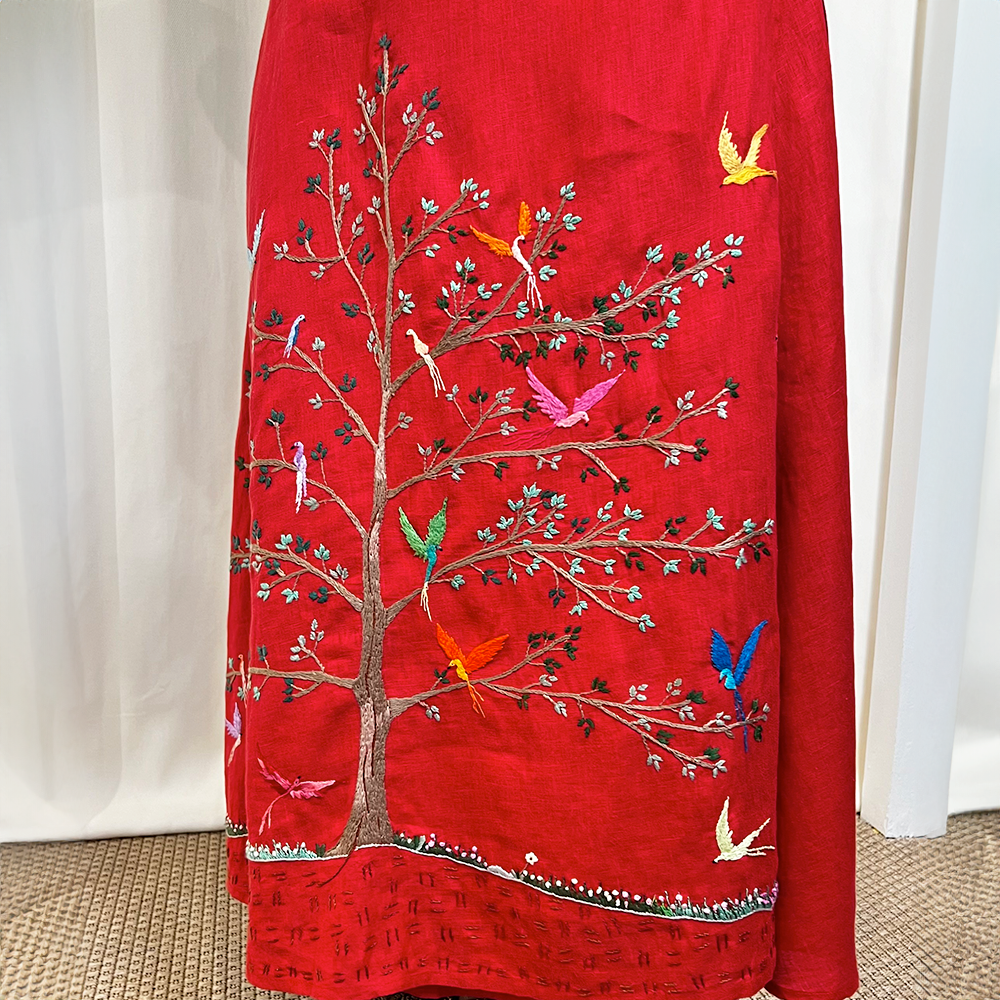 Jaqueline Birds Long Skirt