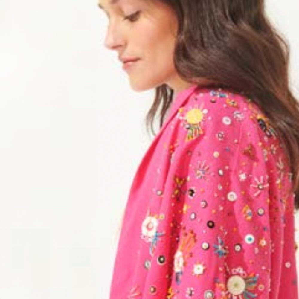 Kimono Ocean Embroidered