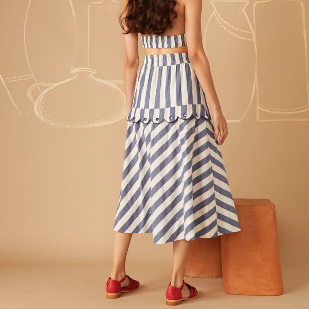 Louise Stripes Skirt