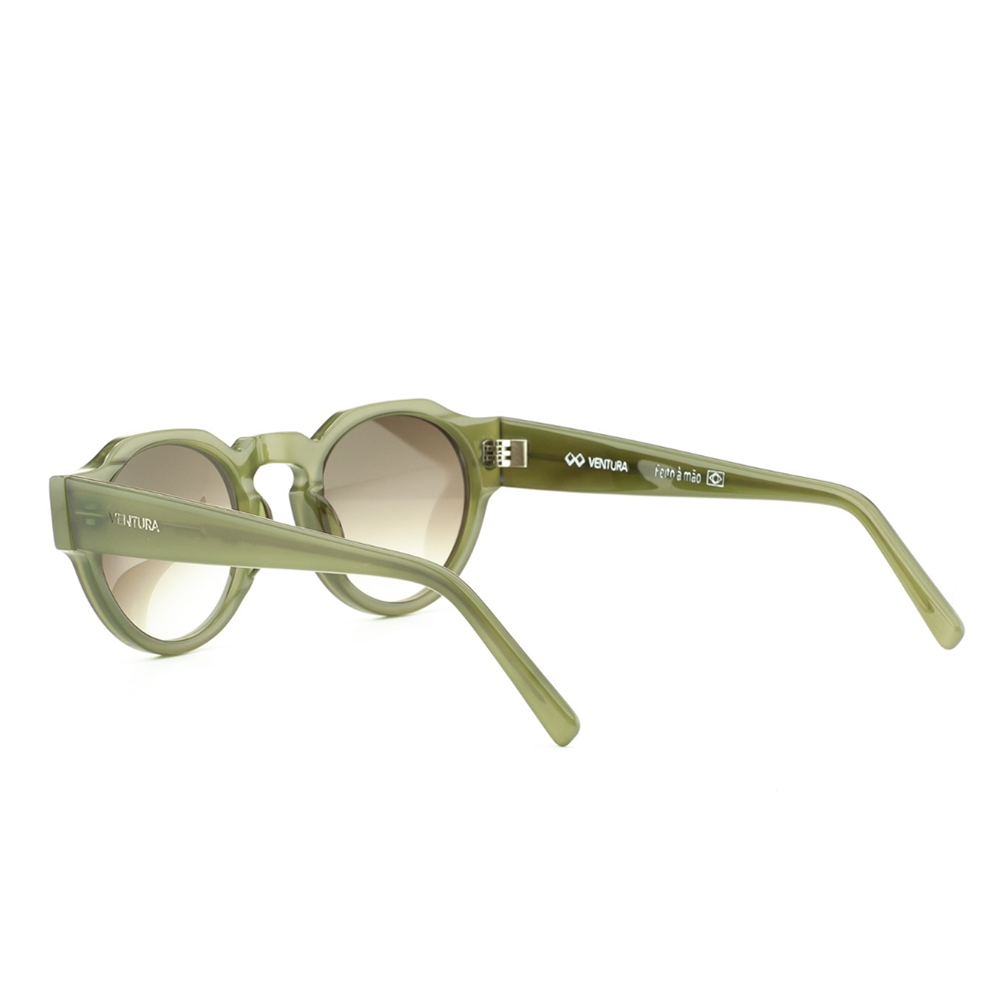 Olive Jade Round Sunglasses