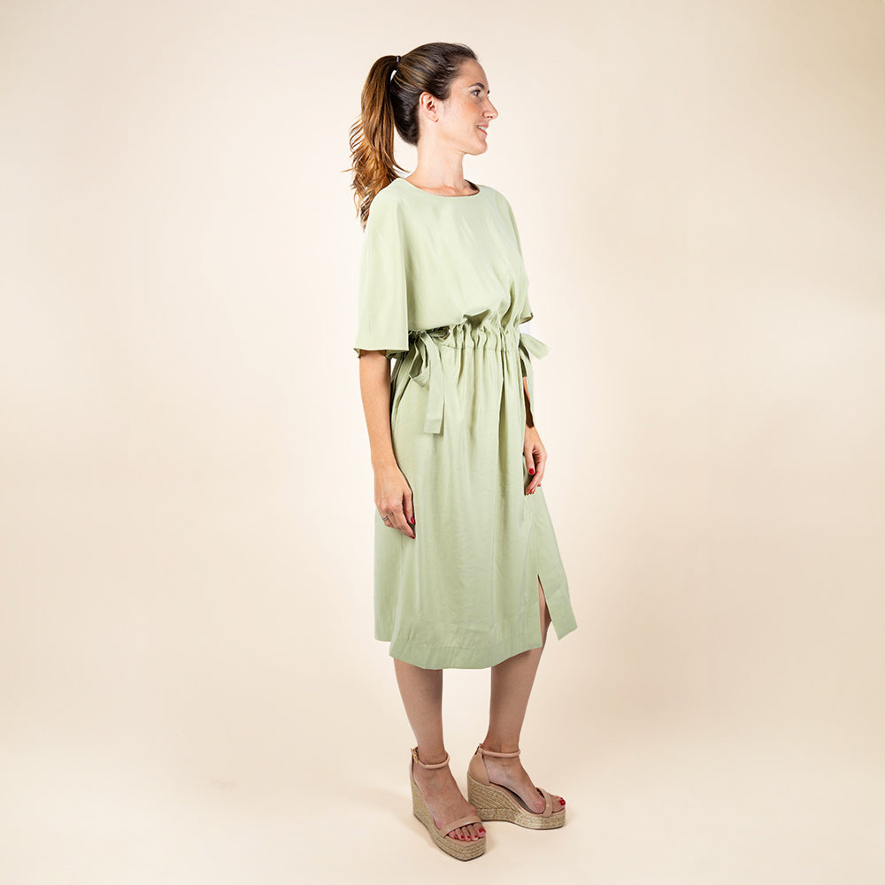 Midi Dress Raglan Green