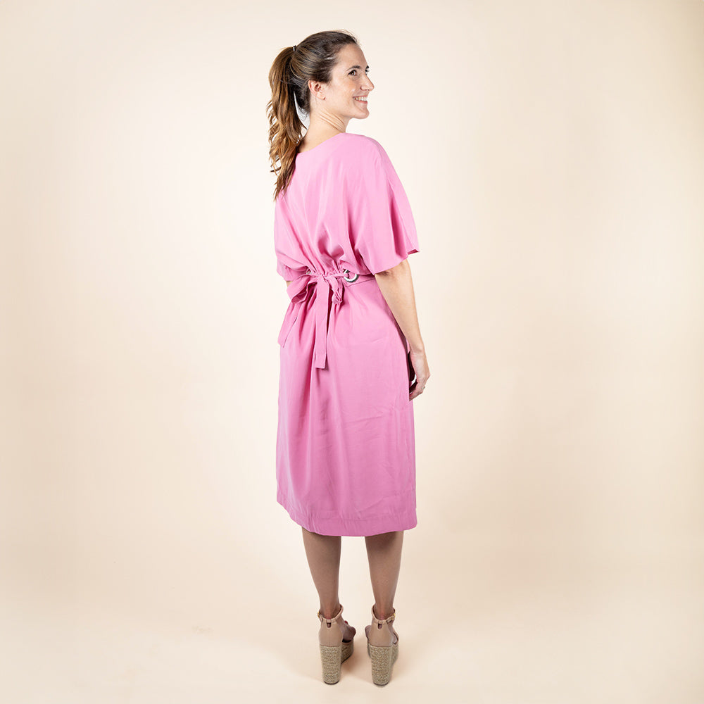 Midi Dress Raglan Pink