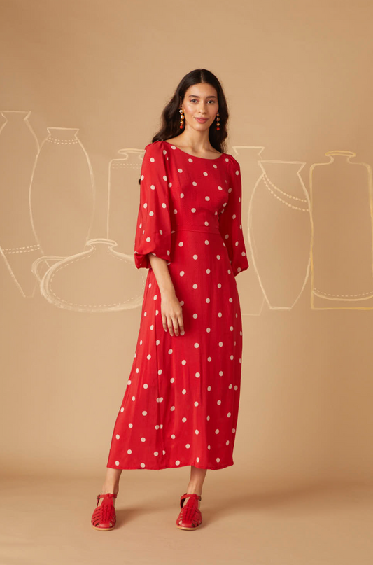 Dalila Polka Dot Dress