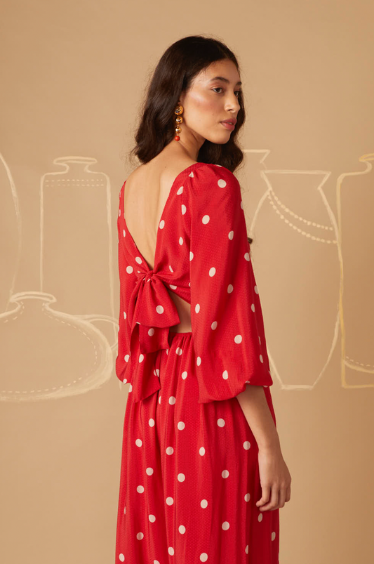 Dalila Polka Dot Dress