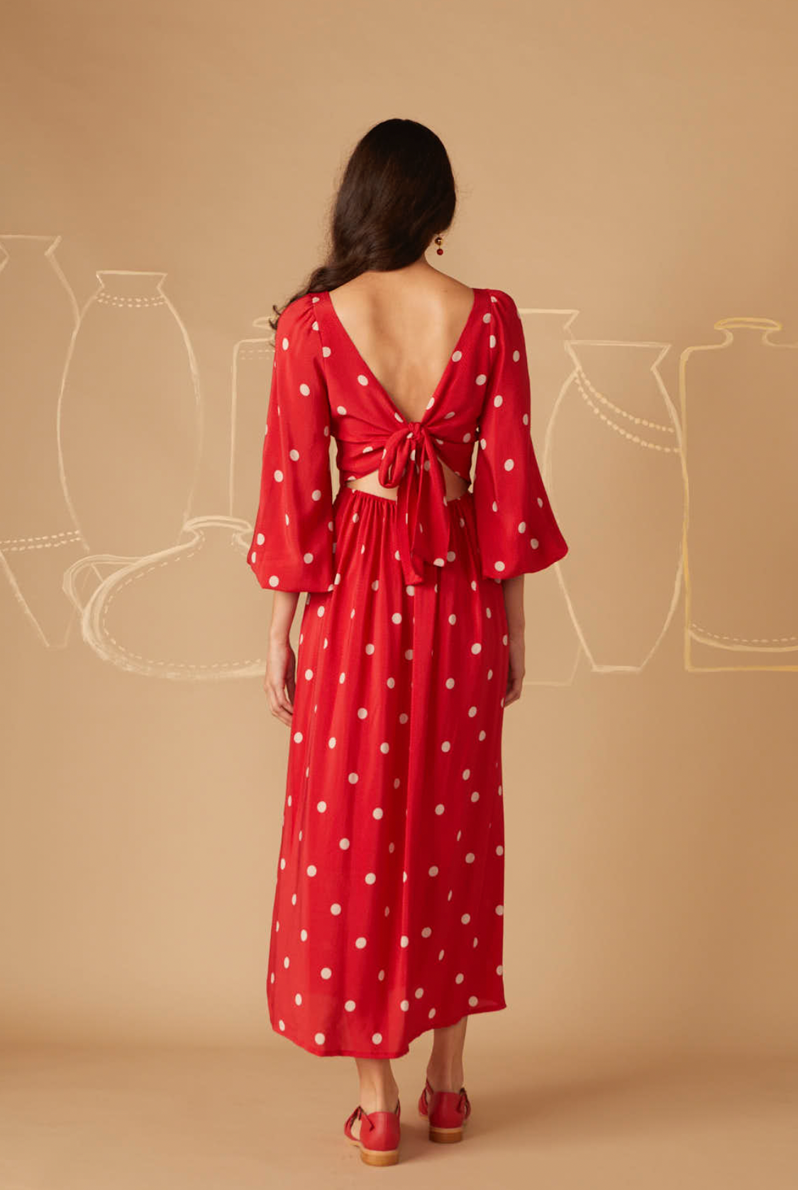 Dalila Polka Dot Dress