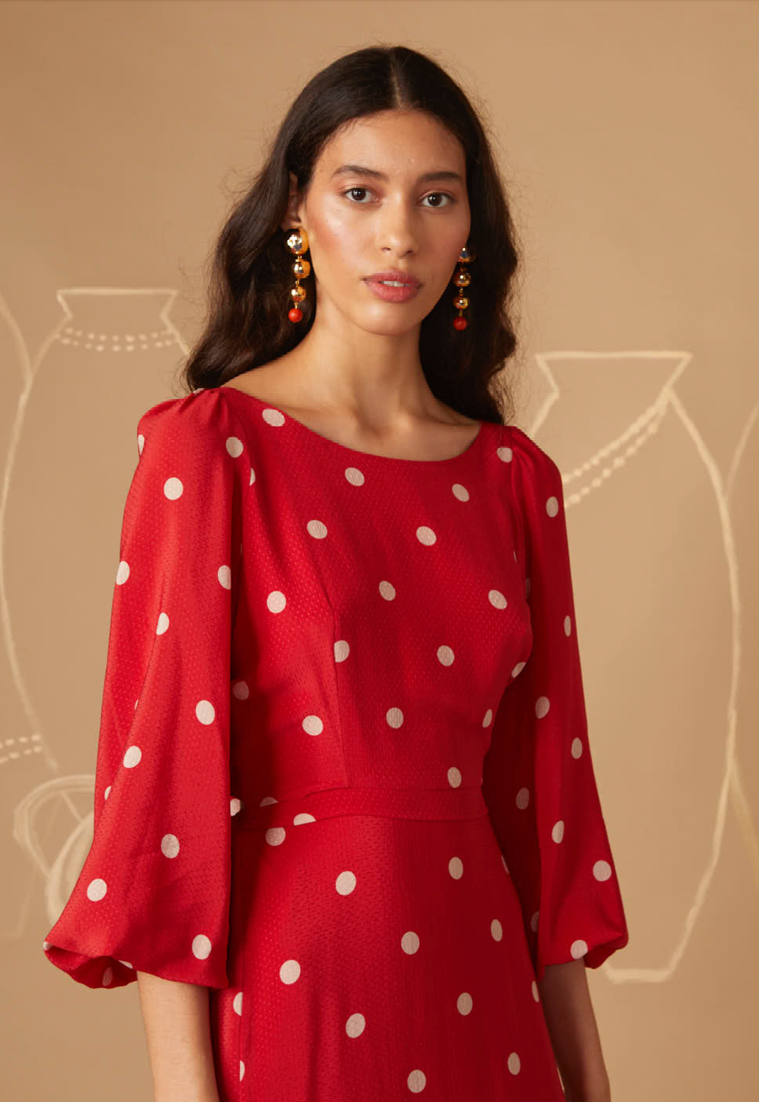 Dalila Polka Dot Dress