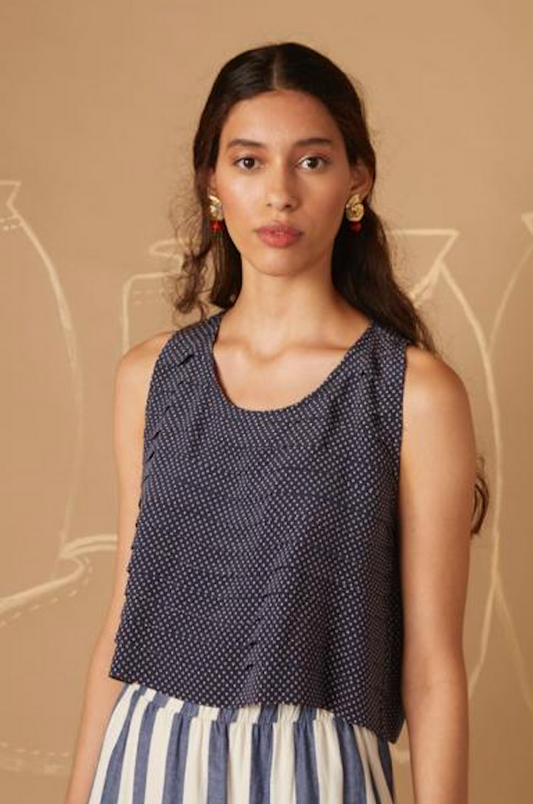 Samara Polka Dots Silk Blouse Le Soleil D'été