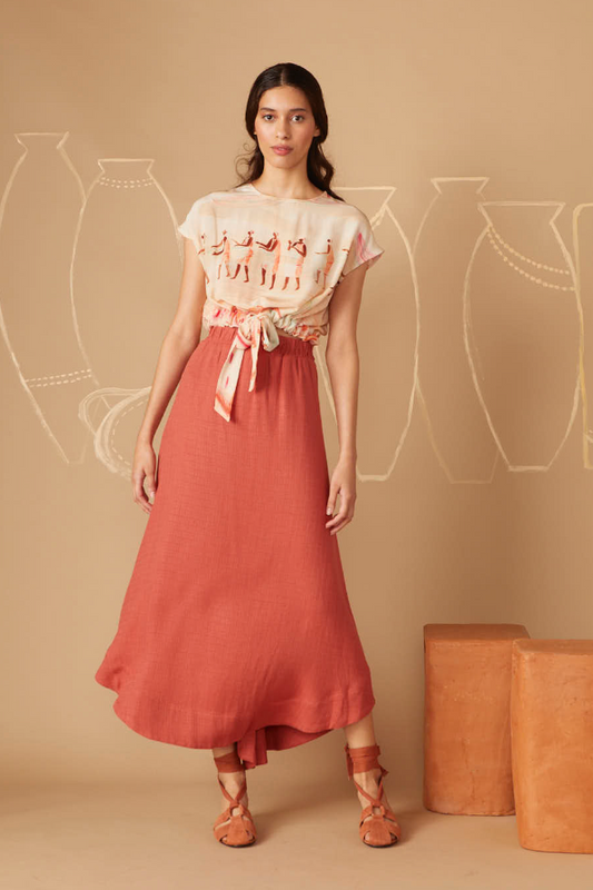 Guilhermina Linen Skirt Le Soleil D'été