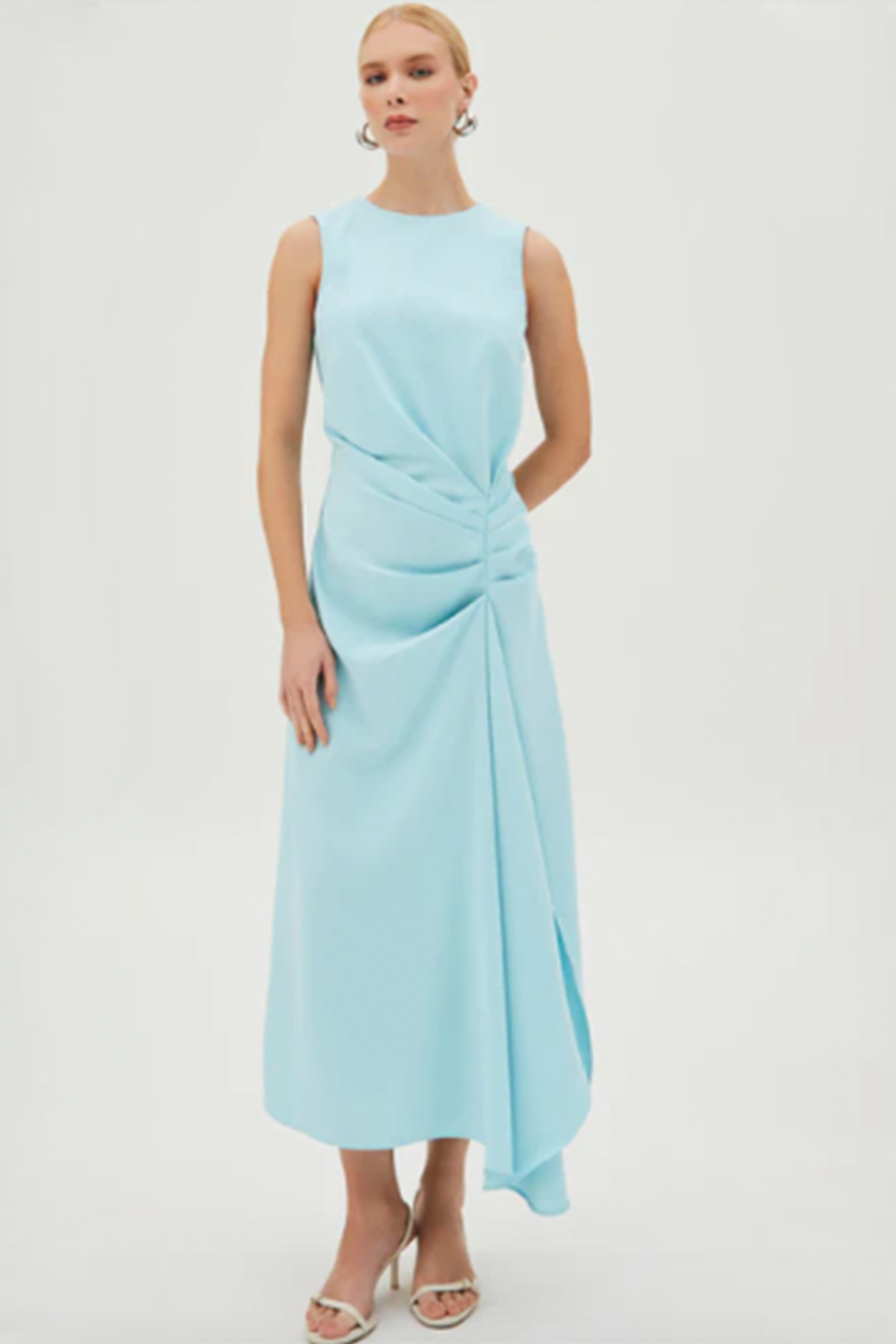 Drapeados Midi Dress