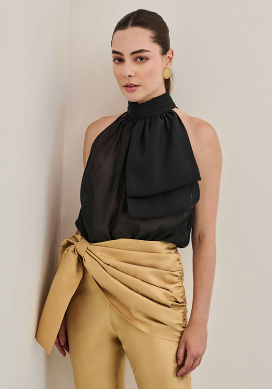 Noir Halter Blouse