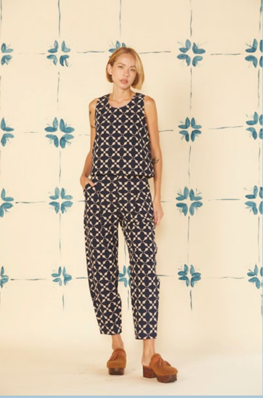 Tania Geometric Blouse