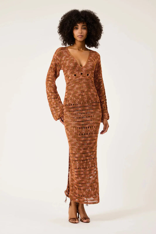 Lune Crochet Midi Dress