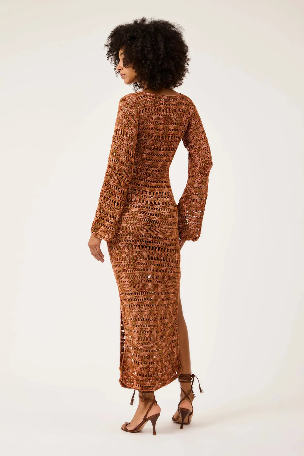 Lune Crochet Midi Dress