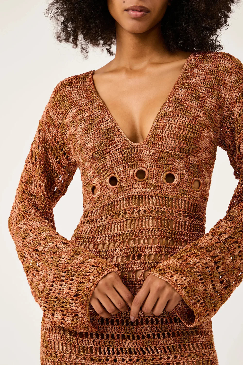Lune Crochet Midi Dress